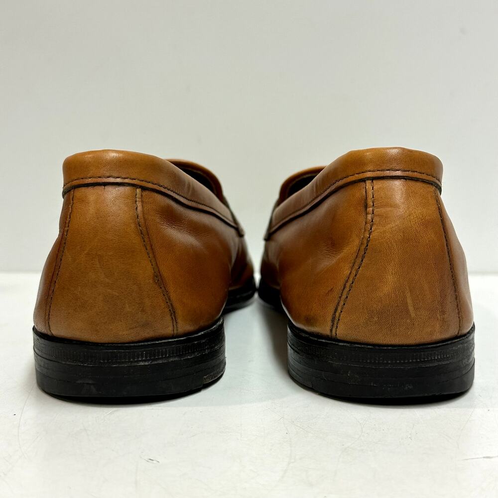 VERY GOOD Alden 714 Leisure Handsewn LHS Peny Loafer Brown Tan Calf USA 13 W - Picture 6 of 12